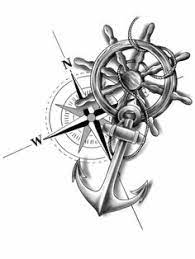 An anchor tattoo usually means stability, peace, strength, determination and passion.people frequently use other symbols or letters with anchor together, such as roses, infinity, swallows, compasses, ropes and wheels. 48 Best Anchor Compass Tattoos