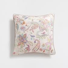 Kissenbezug Aus Leinen Mit Print In Rosa Kissen Schlafen Zara Home Osterreich Estampas Bordado