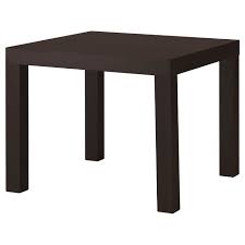 Salon de jardin composé d'un canapé 3 places sollerön en acier et tissu polypropylène, l 223 x p 82 x h 88 cm : Lack Table D Appoint Brun Noir 55x55 Cm Ikea