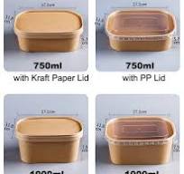 Paper Rectangle Salad Bowl | Bioleader® Paper Bowls Supplier