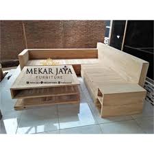Ukuran kursi tamu sudut 170x250cm. Kursi Sofa Sudut Box Minimalis Furniture Jepara Finishing Kayu Jati Shopee Indonesia