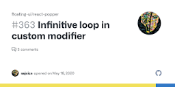 Infinitive loop in custom modifier · Issue #363 · floating-ui ...