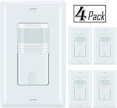 Ecoeler Pir Motion Sensor Light Switch Adjustable Timer Occupancy Sensor Switch Ul Fcc Approved Pack Of 4 Walmart Com Walmart Com
