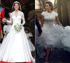 Sarah burton is designer of wedding dress. Kim Kardashian And Kate Middleton Wedding Dress Designer Hello