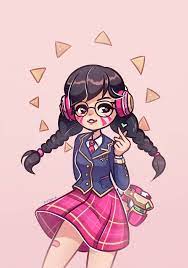 D Va Academy By Avonir On Deviantart Overwatch Fan Art Overwatch Drawings Overwatch Wallpapers