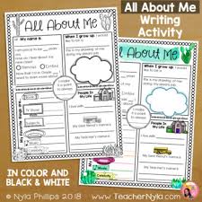I'm an amazon affiliate so i get commission for purchases made through links i show) i use these cubes for so many math activities!! All About Me Writing Activity Cactus Theme By Nyla S Crafty Teaching