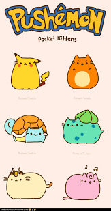 Donc, ce n'est point étonnant que l'on est nombreux aujourd'hui à essayer de reproduire ces personnages poupins fort charmants. Pushemon Chat Pusheen Mini Dessin Pokemon