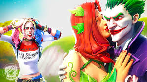 She is dressed in a white, tight crop top featuring the a.l.t.e.r symbol and jeans. The Joker Makes Harley Quinn Jealous A Fortnite Short Film