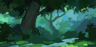 Forest Gif Forest Gif Painting Step By Step Scenery