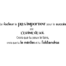 Grammaire et dictionnaire des synonymes. Wall Decal Quote L Estime De Soi Decoration Wall Decals Quote Wall Stickers French Ambiance Sticker