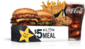 Hardees 5 All Star Value Meals