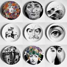 Myknobs.com has been visited by 10k+ users in the past month 8 Wall Hanging Plates Home Bar Background Art Decoration Plate Decorative Plates Bowls Home Garden Worldenergy Ae