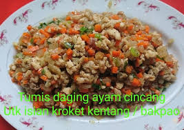 Kelembutan mi berpadu dengan daging cincang dan telur rebus dapat mengenyangkan perut. 12 Bahan Buat Tumis Daging Ayam Cincang Utk Isian Kroket Kentang Bakpao Yang Enak Cookandrecipe Com