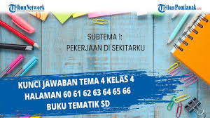 Maybe you would like to learn more about one of these? Kunci Jawaban Tema 4 Kelas 4 Sd Halaman 60 61 62 63 64 65 66 Youtube