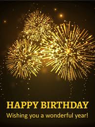 Colorful Glow Happy Birthday Card Birthday Greeting Cards By Davia Happy New Year Images Happy New Year Wallpaper New Year Fireworks