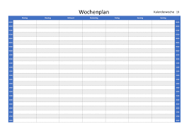 Vorlagen für wochen raporte : Wochenplan Vorlage Gratis Excel Word Vorlage Vorla Ch