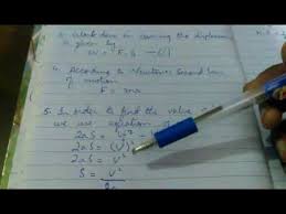 Derivation Of Kinetic Energy K E 1 2 Mv2 In Urdu And Hindi Youtube