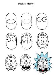 Rick Step By Step Instructions Rick Step By Step Instructions Manual Step The Effective Pictures W Drawing Tutorial Easy Art Diary Rick And Morty Drawing
