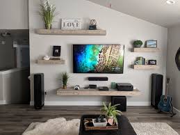 Floating Shelves Living Room Entertainment Center Living Room Entertainment Floating Shelves Living Room
