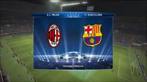Web oficial del fc barcelona. Milan Ac Fc Barcelone Pes 2013 C1 League 1 8eme De Finale Aller Cpu Vs Cpu Youtube