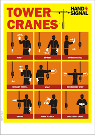 Crane Safety Poster Tower Crane Hand Signals Safety