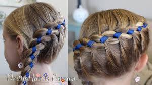 Creating braids with ribbon is easier with this quick tutorial. French Four Strand Braid With Ribbon Youtube
