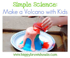 Simple Science How To Make A Volcano With Kids Science Experiments For Preschoolers Science Activities For Toddlers Science For Kids