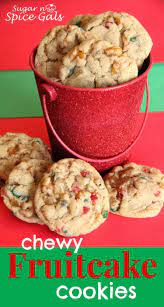 Add eggs one at a time, beating. Chewy Fruitcake Cookies Sugar N Spice Gals