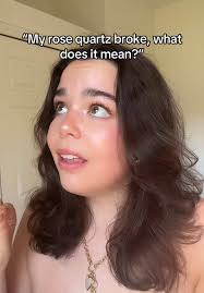 when your rose quartz breaks it shows a shift in your energy, and potential  relationship, shifting you closer to personal growth and is ready for a new  energy🫶🏻 you are going through a personal ...