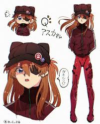 asuka langley soryu fanart evangelion rebuild エヴァンゲリオン アニメキャラクター 新世紀エヴァンゲリオン