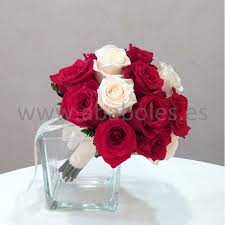 Ramo De Novia De Rosas Rojas Y Blancas
