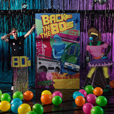 Adults party theme • 80s party. 80s Theme Prom Party Decorations Supplies Stumps Party