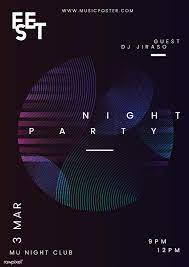 Download Premium Vector Of Night Party Music Poster Vector 544753 Event Poster Layout Music Poster Design Event Poster Design