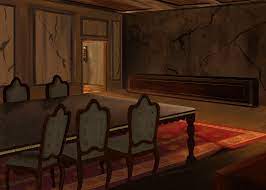 Haunted dining room background rarity: Brenda Gonzalez Haunted Dining Room