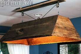 Suspended Table Industrial Google Search Hanging Wood Light Pool Table Lighting Wood Light