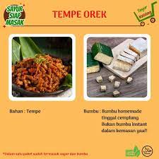 Pastikan menumis dengan menggunakan api. Jual Paket Tempe Orek Paket Sudah Termasuk Bumbu Jakarta Barat Sayur Keliling Tokopedia
