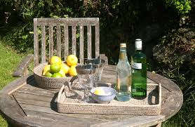 Check spelling or type a new query. Grey Oblong Rattan Serving Tray In 2 Sizes With Handles