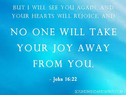 Of Sound Mind And Spirit Claim Your Joy John 16 22 Spiritual Wisdom Joy