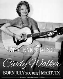 🕊️ Remembering Cindy Walker 🌹 🗓️ Born July 20, 1917 | Mart, Texas ———  Country music has produced many legends — but few ever wrote its heart like Cindy  Walker. A true