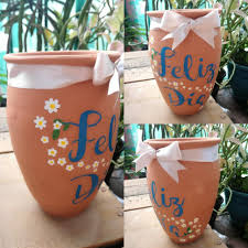 Cantaro Personalizado Manualidades Cantaritos De Barro Jarritos De Barro
