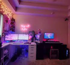 Updated My Setup Turned My Second Setup Into A Place To Play My Piano Gaming Room Setup Video Game Room Design Gamer Room Decor