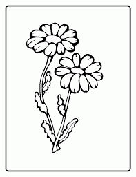 This set of printable flowers coloring pages is a place that can appeal to both boys and girls. Simple Flower Coloring Pages Coloring Home