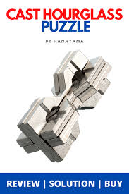 Difficulty level is 6 out of 6. Hanayama Cast Hourglass Huzzle Metal Puzzle Level 6 Metal Puzzles It Cast Hourglass