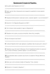 Mes élèves de cm2 ont en effet déjà traité la révolution en ce2 (programmes 2008) et on y avait passé pas mal de temps (avec visite des archives et consultation de vrais cahiers de doléances). Napoleon Et L Empire Cm2 Cycle 3 Exercice Evaluation Revision Lecon