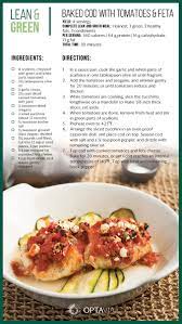 Baked Cod With Tomatoes Feta Lean Protein Meals Lean And Green Meals Greens Recipe