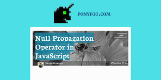 The description contains many fancy words, but in plain english, it means: Null Propagation Operator In Javascript