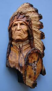 Mark Gargac American Indian Artwork Native Drawings Wood Carving Faces