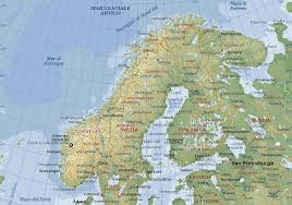 Ricette regionali italiane, ricette d'italia regione per regione. Norvegia Carta Geografica Mappa Norvegese