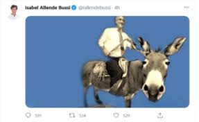 Junto a @ceciliamorel, padres de 4 y abuelos de 13. El Polemico Meme De La Senadora Isabel Allende Contra Sebastian Pinera
