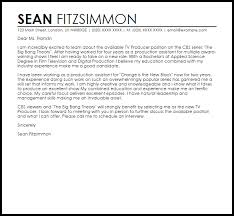 Tv Producer Cover Letter Sample Cover Letter Templates Examples